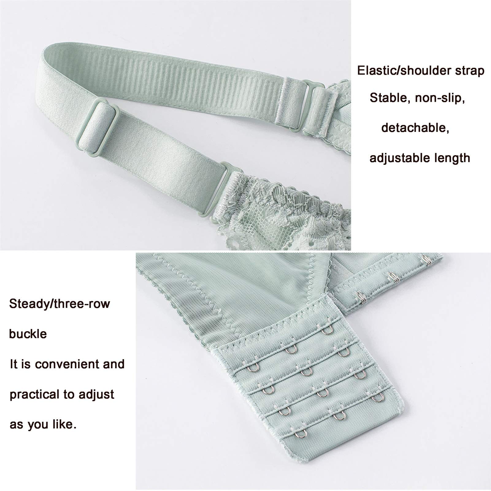 Ropa interior sexy transparente para mujer de talla grande, de malla de encaje ultrafina, de cobertura completa (color: negro, tamaño: 80 °C)