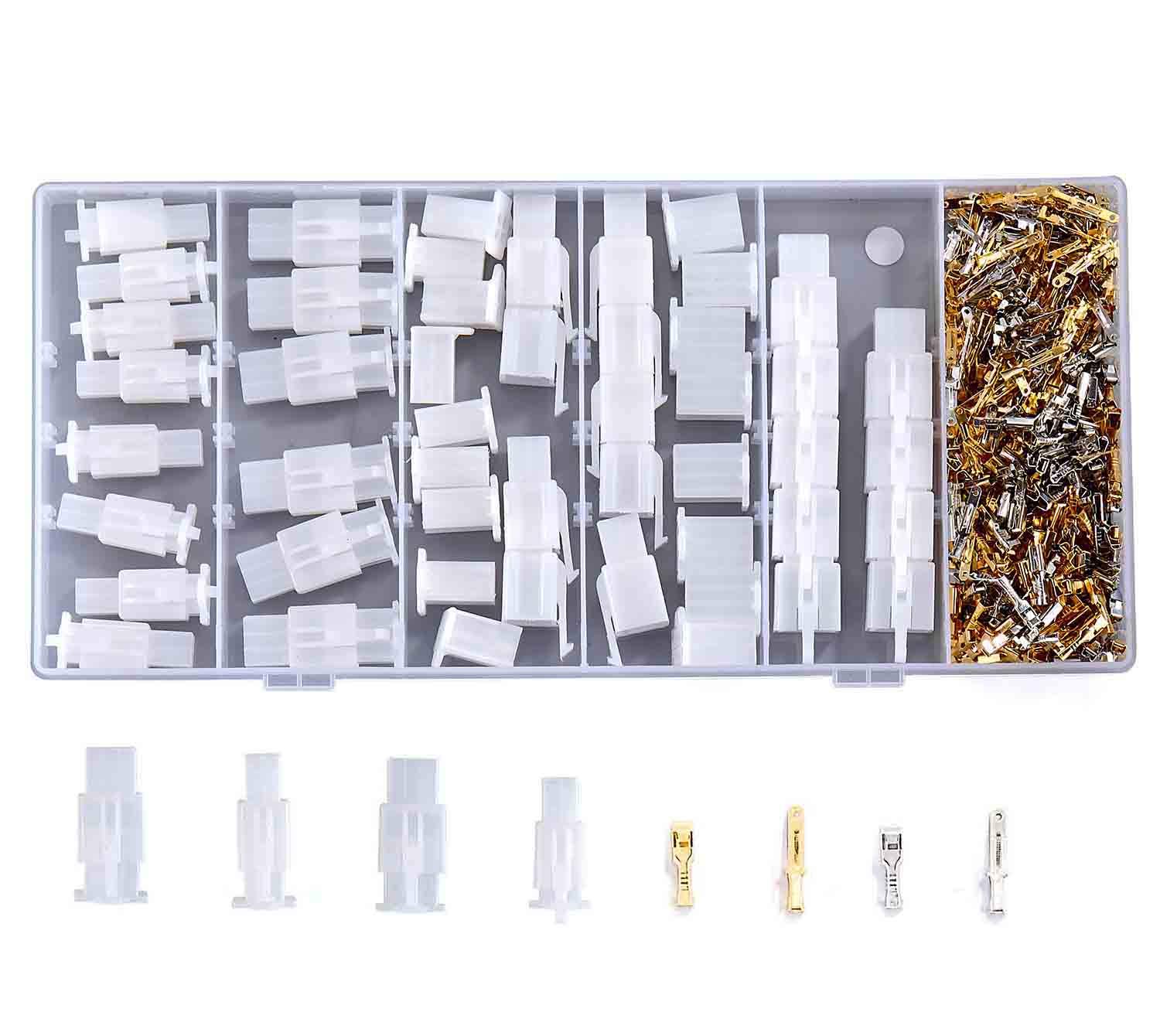 480-Piece 2.8mm Motorcycle & Car Electrical Wire Connector Terminal Kit