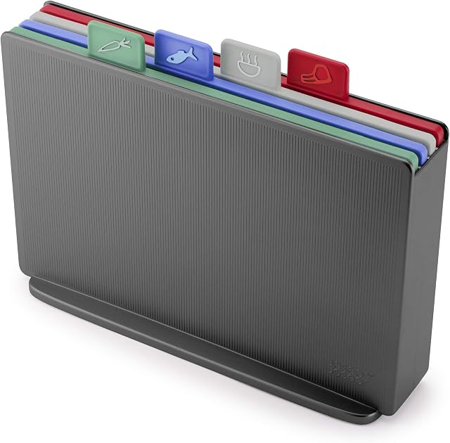 Joseph Joseph 60152 Index Chopping Board Set, Coast/Graphite, Regular