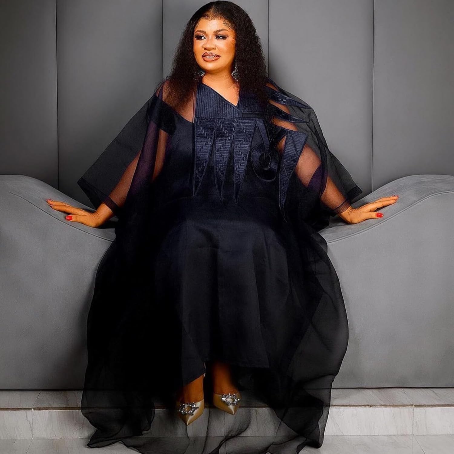 TIDOIRSA African Dresses for Women Elegant, African Clothes Embroideried Plus Size Party Wedding Dresses - Image 3