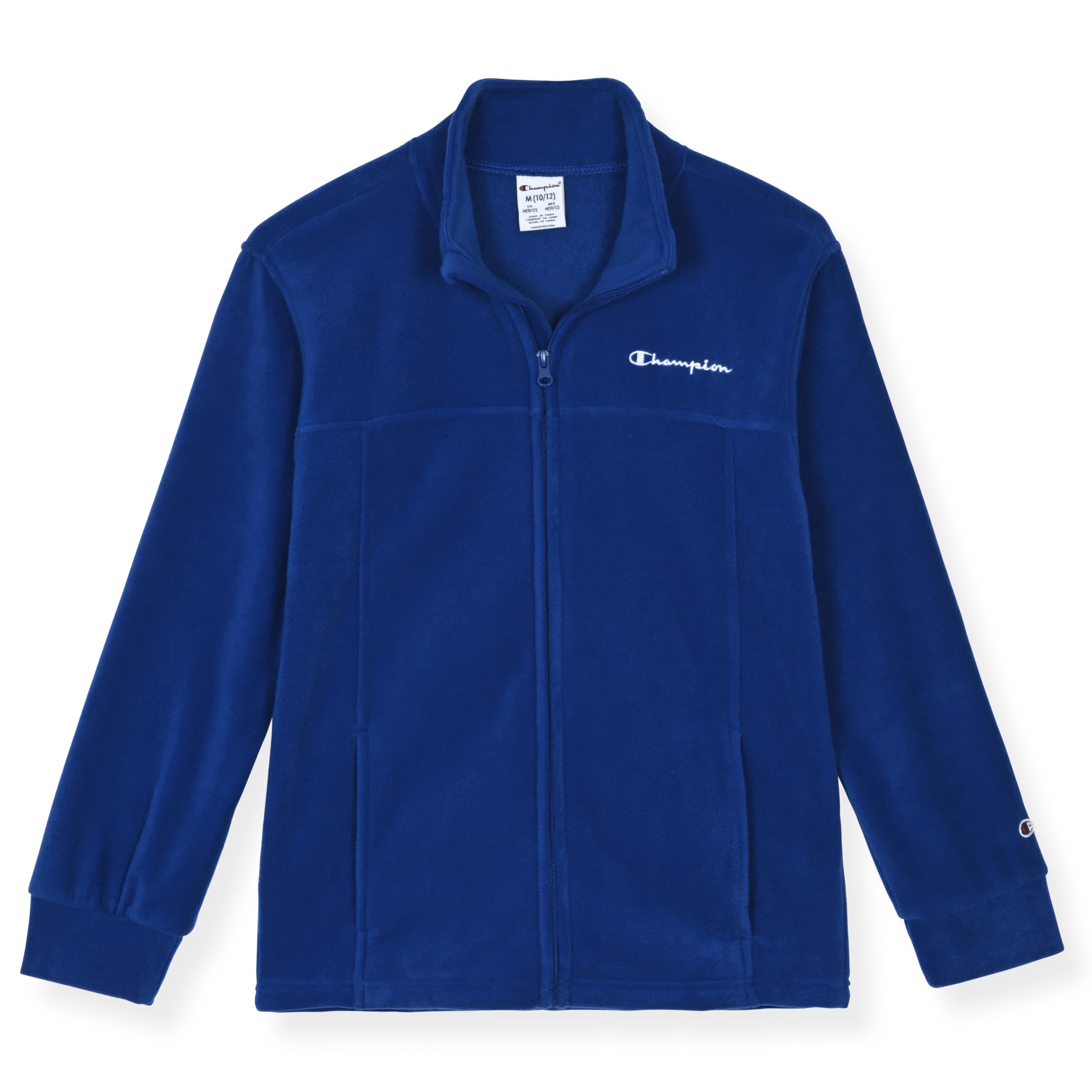 Champion Boys Fleece Jacket Full Zip Polar Fleece Track Jacket With Pockets for Kids Warm Layering Outerwear
