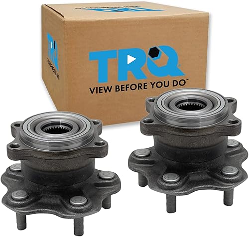 Miniatura 440 de TRQ Juego de 2 rodamientos de rueda delantera y trasera compatible con Dodge Dart 2013-2016