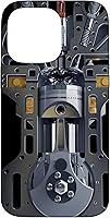 Vista 21 de Mecánico Motor Metal Pistón Cilindros Metal PC Case para iPhone 17