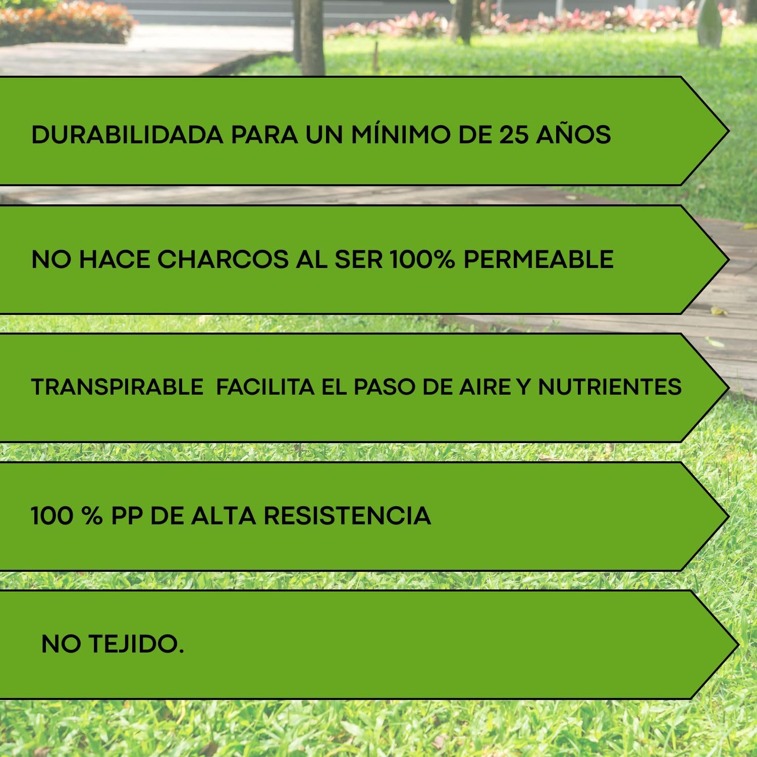 Geocelda estabilizador de Grava Gravilla para Caminos, entradas a garajes, decoración de Exteriores 100% Polipropileno (Geotextile 100% PP 110 gm2 (1x25-25 m2))