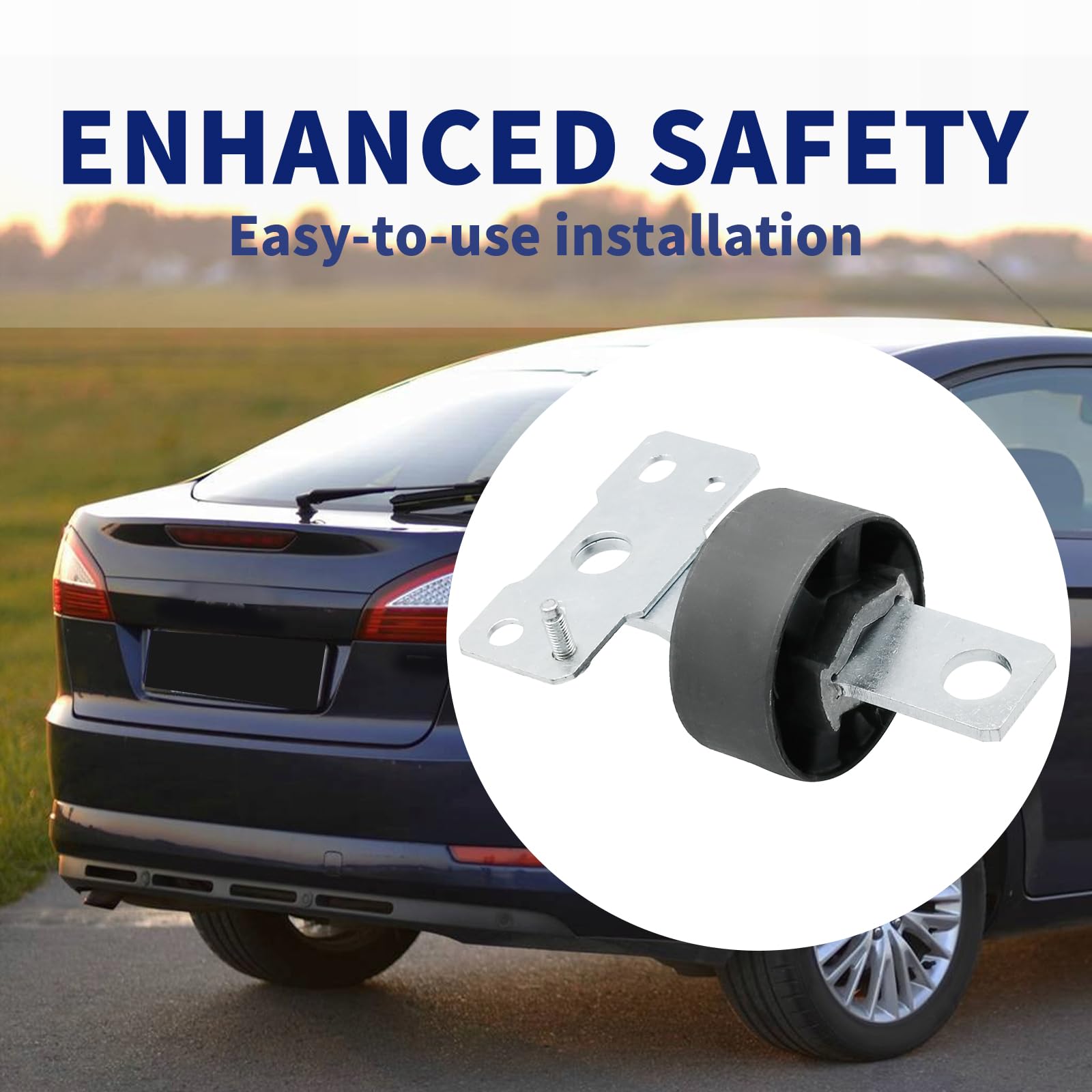 Hoypeyfiy 2 Stück 1566810 Hintere Hinterachslenker/Querlenkerbuchsen links und rechts, Ersatz für Ford Mondeo Mk4 S-Max Galaxy (Wa6), ersetzt 6G915K896BA 1566837