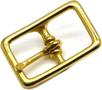 Okones Pack of 4,2/316mm Inner,Solid Brass Rectangle Buckle for Straps Bags Belting Leathercarftinsides 2/3