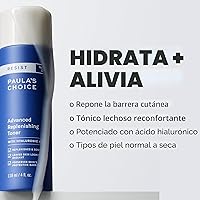 Vista 2 de Paula's Choice Resist Tónico facial de reposición avanzada, tóner facial antienvejecimiento con ácido hialurónico, vitamina C y E, suaviza