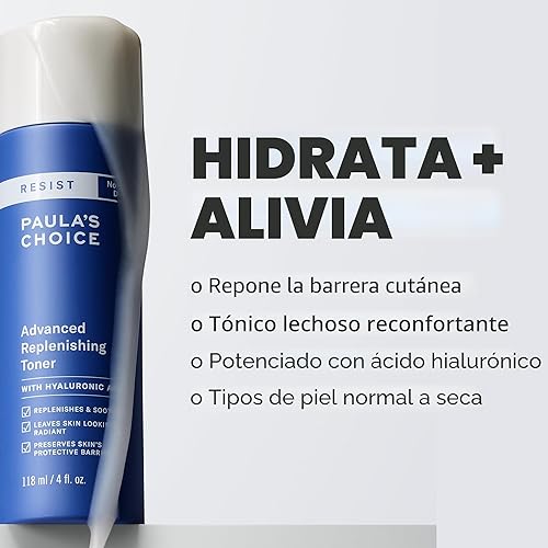 Miniatura 2 de Paula's Choice Resist Tónico facial de reposición avanzada, tóner facial antienvejecimiento con ácido hialurónico, vitamina C y E, suaviza