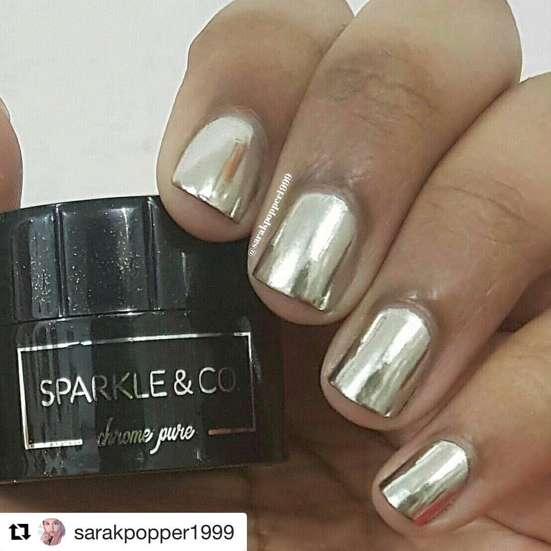 REGULAR POLISH (NOT GEL/NO LAMP NEEDED) Chrome Pure Powder, Magic Powder, Mirror Powder silver KIT for Nails