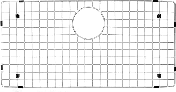 Karran GR-6009 Stainless Steel Bottom Grid 28-1/4 in. x 14-1/4 in. Fits QT-712 / QT-712