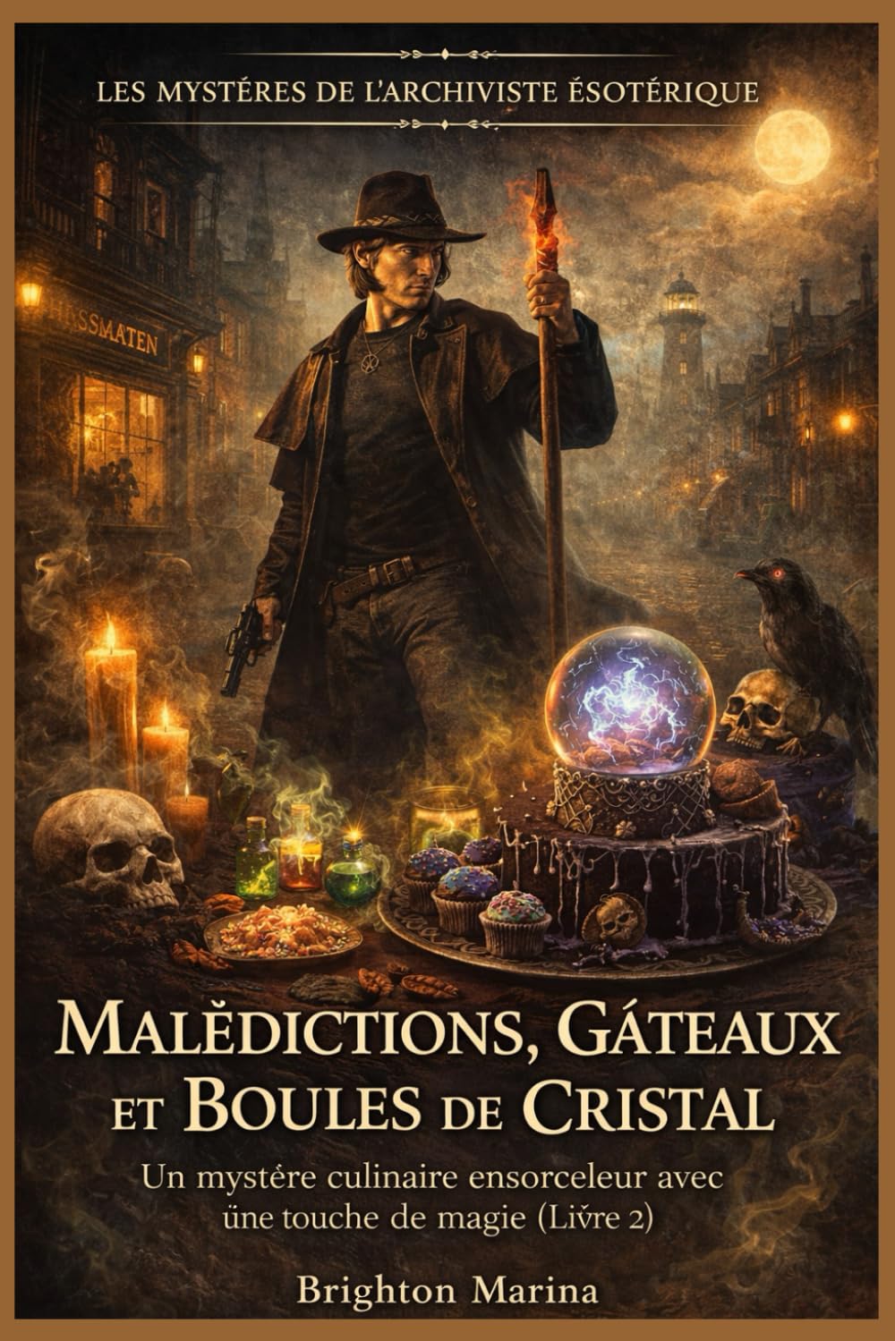 MALÉDICTIONS, GÂTEAUX ET BOULES DE CRISTAL: Un mystère culinaire ensorceleur avec une touche de magie (Livre 2) (Les mystères de l'archiviste ésotérique)