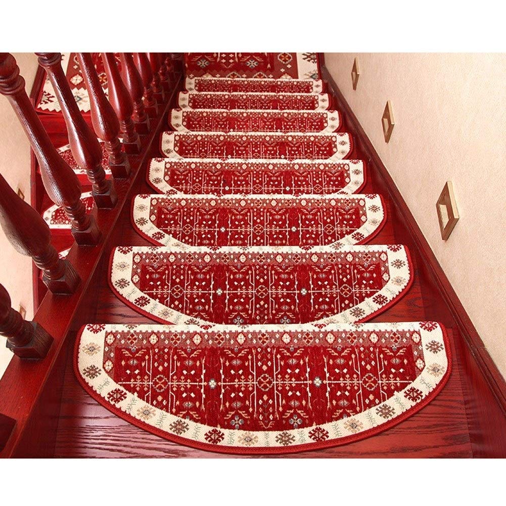 Gradini per tappeti per Scale Tappetini per Scale autoadesivi ProStair Cuscinetti di Protezione Antiscivolo 24x65cm 8mm Tappetini per Scale in Stile Europeo (Color : L, Size : 1 Piece Set)