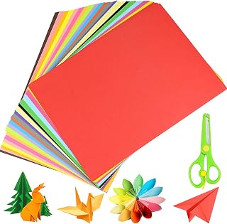 Coloured Card A4-100 Sheets Pack, 230gsm, 20 Assorted Colours, Perfect for Drawing Sketching Folding Paper Creative A4 Color Cardboard Painting Making Greeting Card Cover Paper Children's Handmade