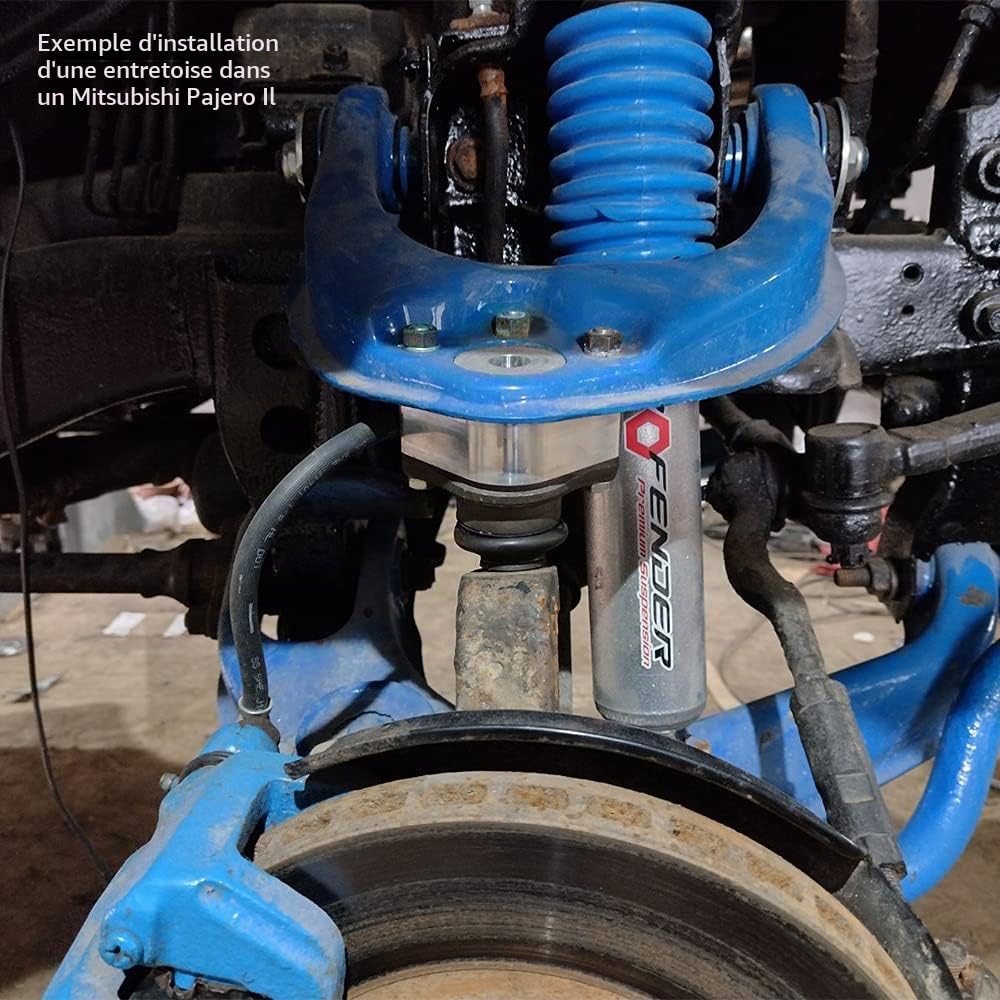 Entretoises de rotules supérieures 30 mm, avec et plaquettes réglage chute, pour Mitsubishi Pajero II, Sport I, L200 suspension Lift, bras Tuning