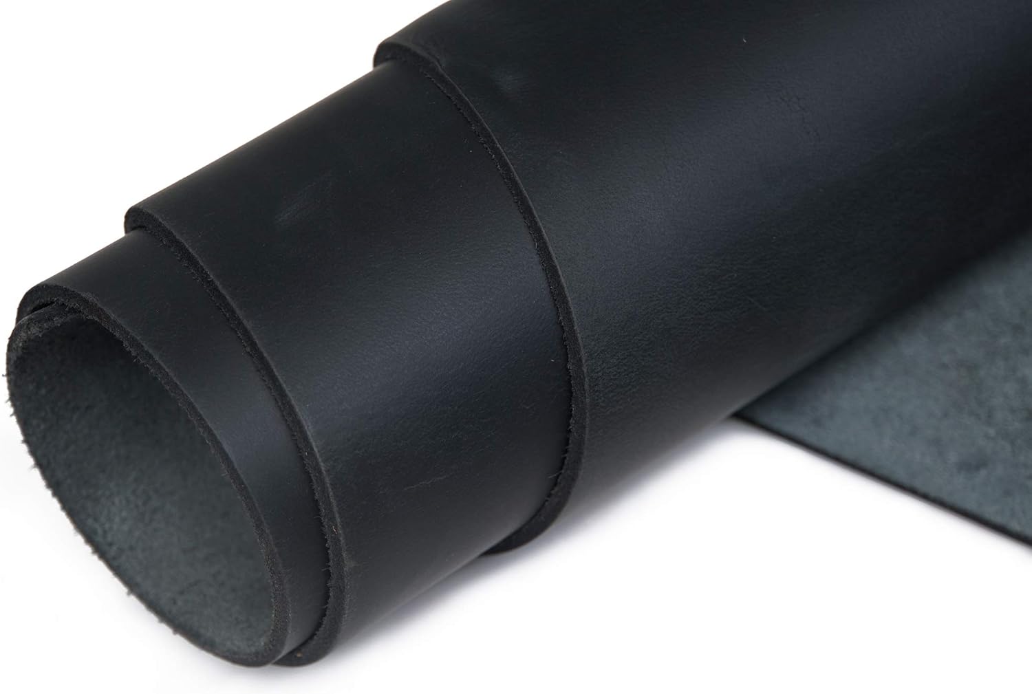 Tooling Leather Square 3.6mm-4.0mm (9-10oz) Thick Finished Full Grain Cow Hide Leather Crafts Tooling Sewing Hobby Workshop Crafting Leather Heavy Weight (Pure Black, 12"X24")