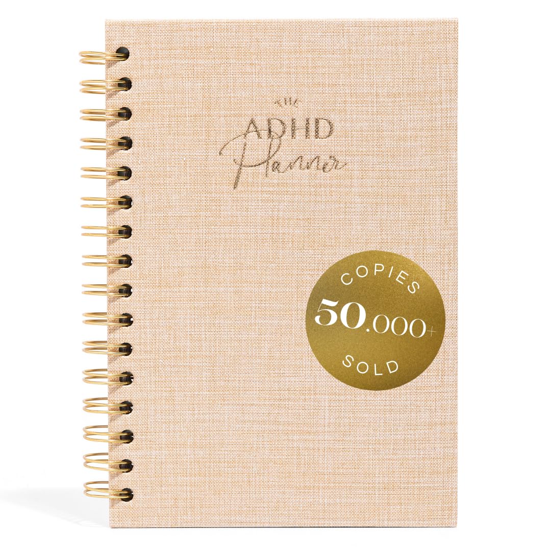 The ADHS Planner – Undatierter täglicher Wochenplan Organizer Tagebuch für unorganisierte Menschen – Gewohnheitstracker zeichnet Emotionen und Stimmung auf – akademische Ziele – Struktur und Fokus für