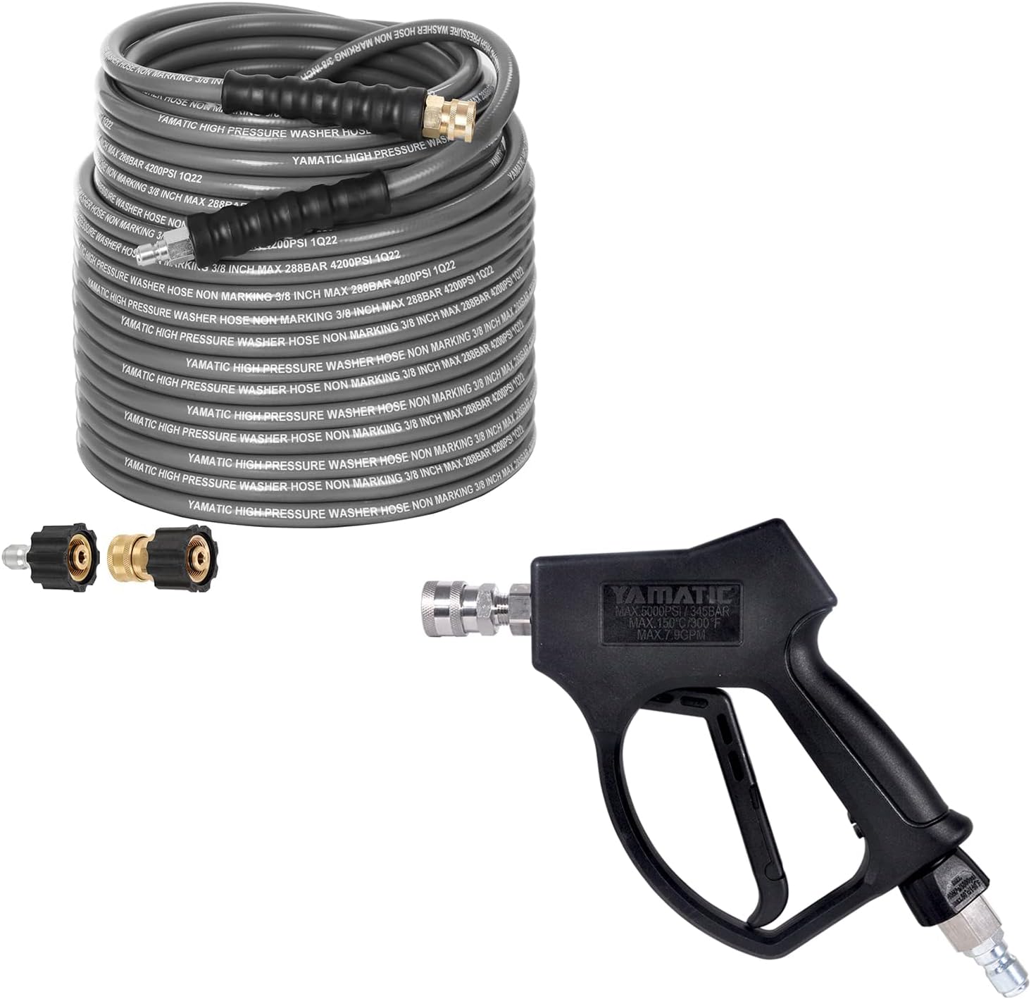 YAMATIC Pressure Washer Hose 3/8" x 100 FT, ProFlexible