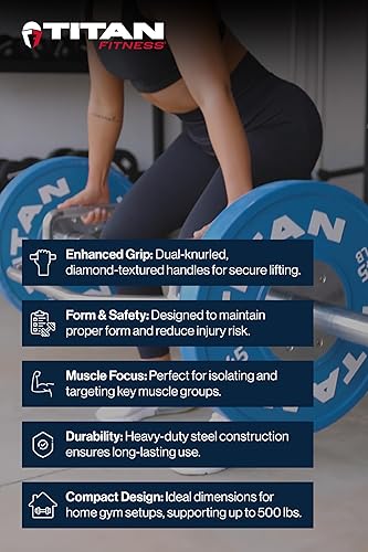 Miniatura 3 de Titan 2" barra hexagonal de levantamiento de pesas olímpico, barra de levantamiento