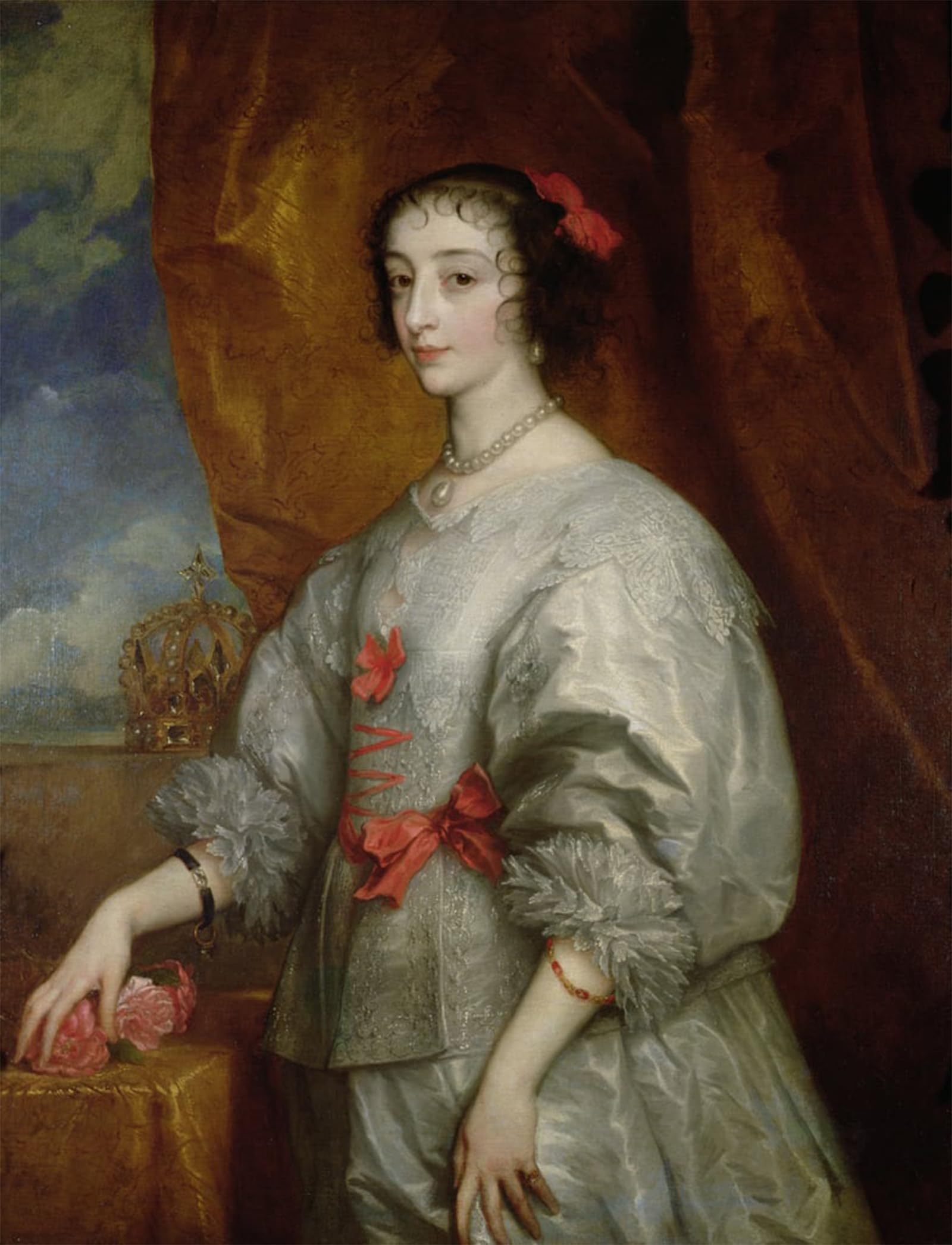 SERENDIPITP Vintage Wall Art Canvas Nordic Poster Canvas Print Picture Queen Henrietta Maria by Van Dyck Wall Art Poster for Home Decor 60x90cm
