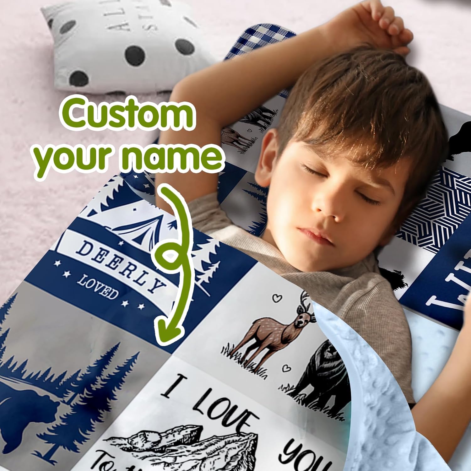 Personalized Toddler Nap Mat for Boys, Custom Name Sleeping Bag with Pillow and Soft Minky Blanket – Car, Hunting, Space Themes – Roll Up Nap Mats for Preschool Daycare