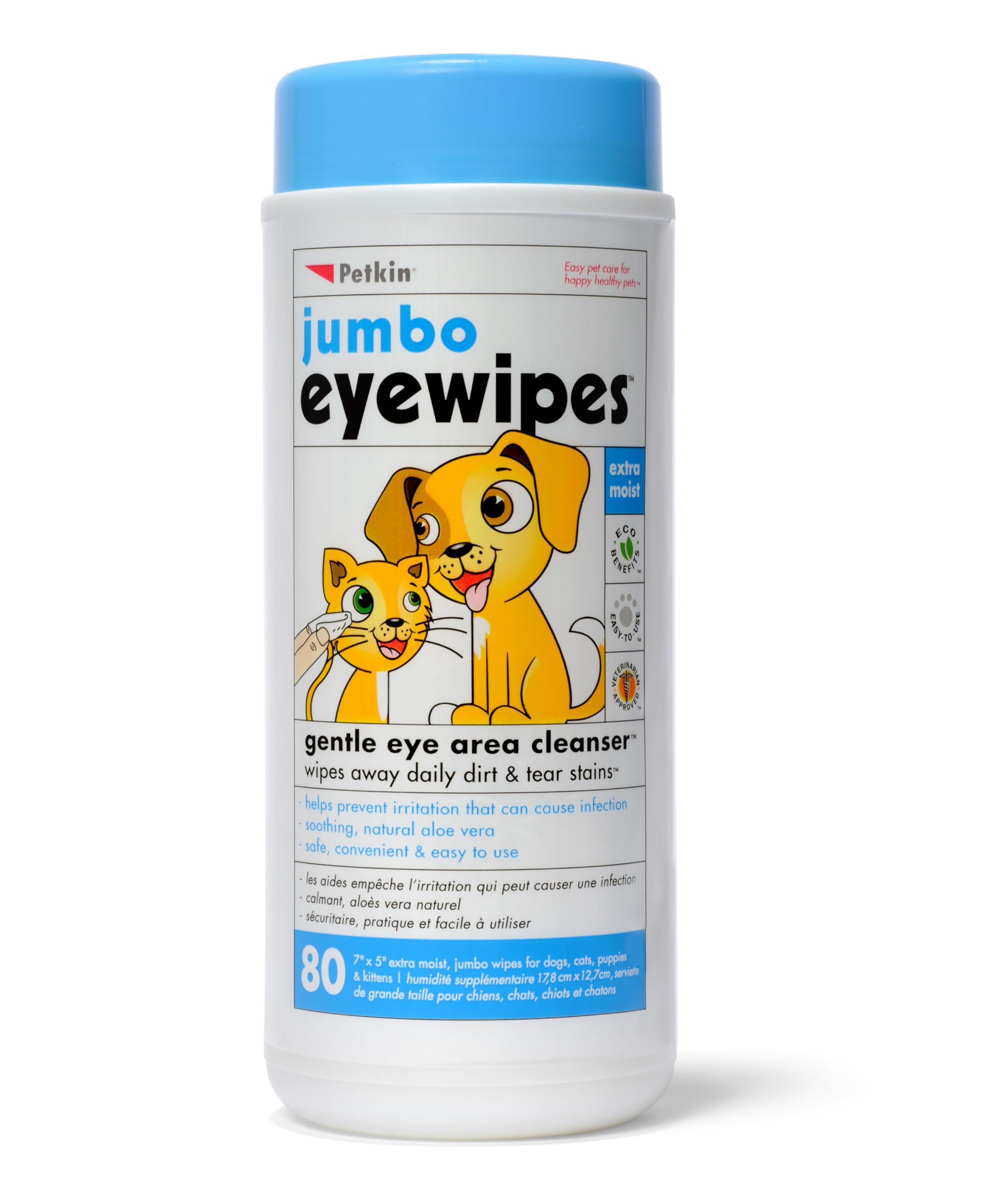 Petkin Jumbo Eyewipes (400 G, Multicolor)