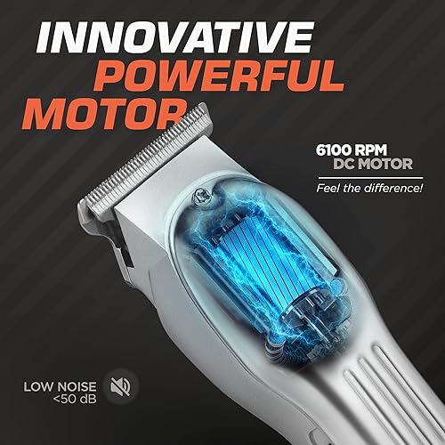 Miniatura 5 de Fagaci Juego de cortapelos y cortapelos profesionales con corte preciso, cortapelos inalámbricos para hombres profesionales, cortapelos de