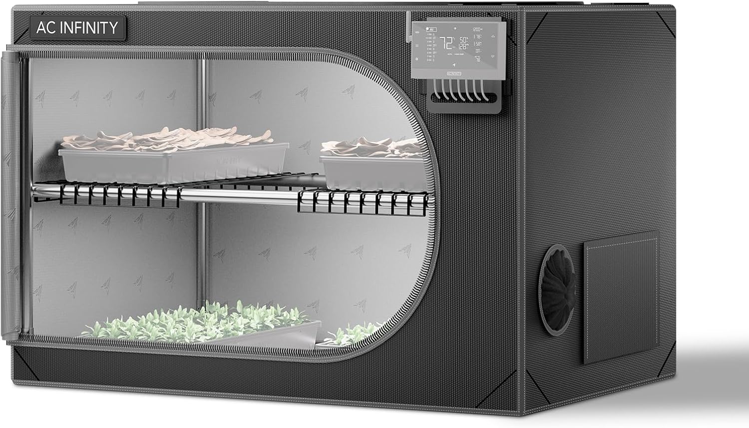 AC Infinity CLOUDLAB Advance Propagation Grow Tent, 2000D Diamond Mylar Canvas, Vertical or Horizontal Orientation Mini Tent for Germination, Cloning, Mushrooms, Early Indoor Plant Growing