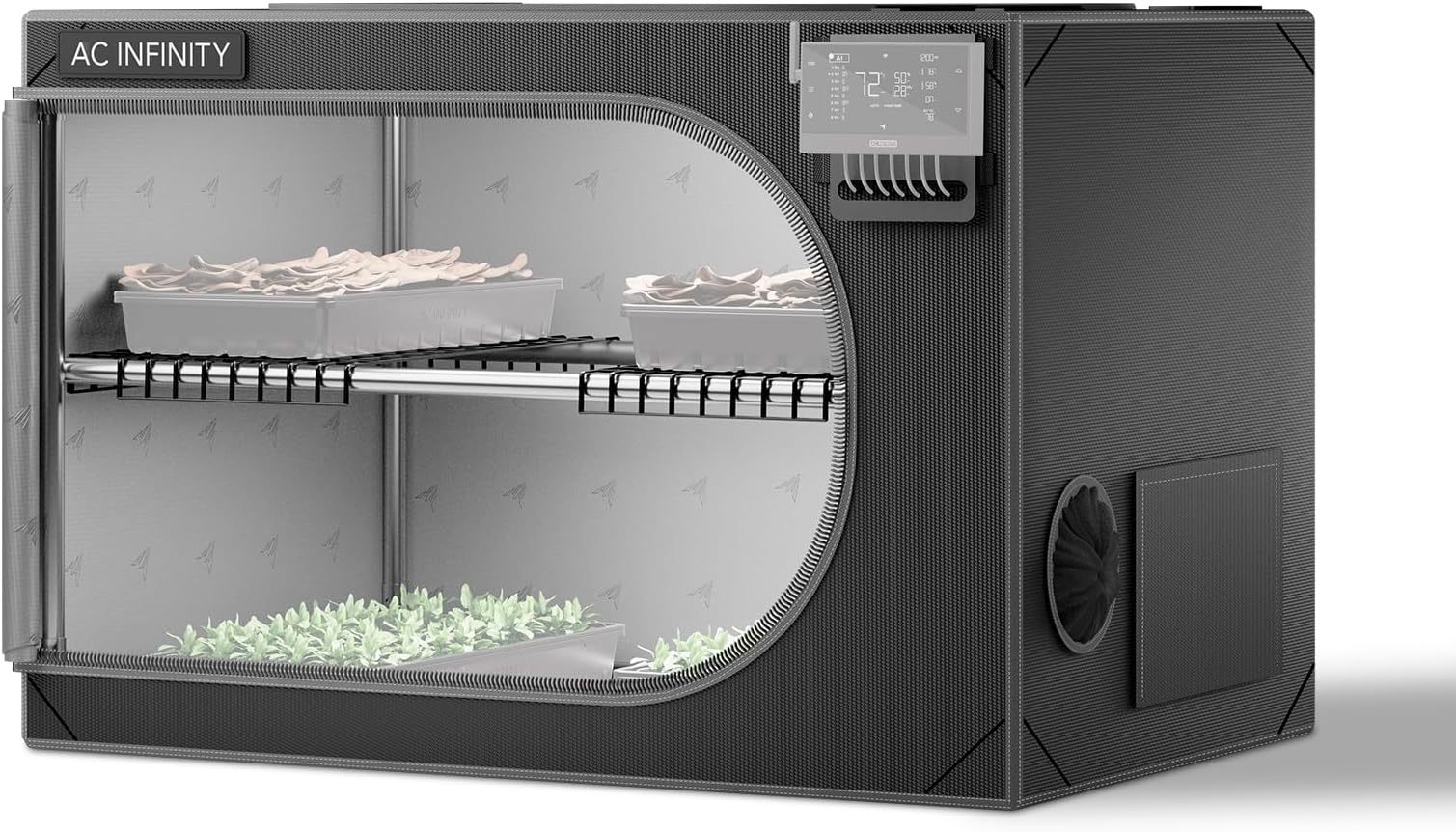 CLOUDLAB Advance Propagation Grow Tent, 2000D Diamond Mylar Canvas, Vertical or Horizontal Orientation Mini Tent for Germination, Cloning, Mushrooms, Early Indoor Plant Growing