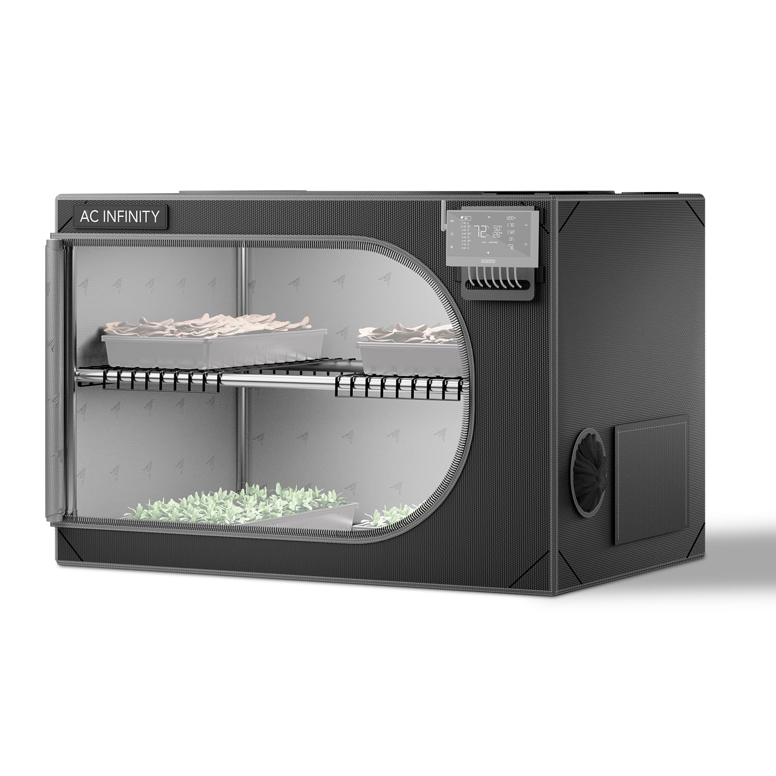 AC Infinity CLOUDLAB Advance Propagation Grow Tent, 2000D Diamond Mylar Canvas, Vertical or Horizontal Orientation Mini Tent for Germination, Cloning, Mushrooms, Early Indoor Plant Growing