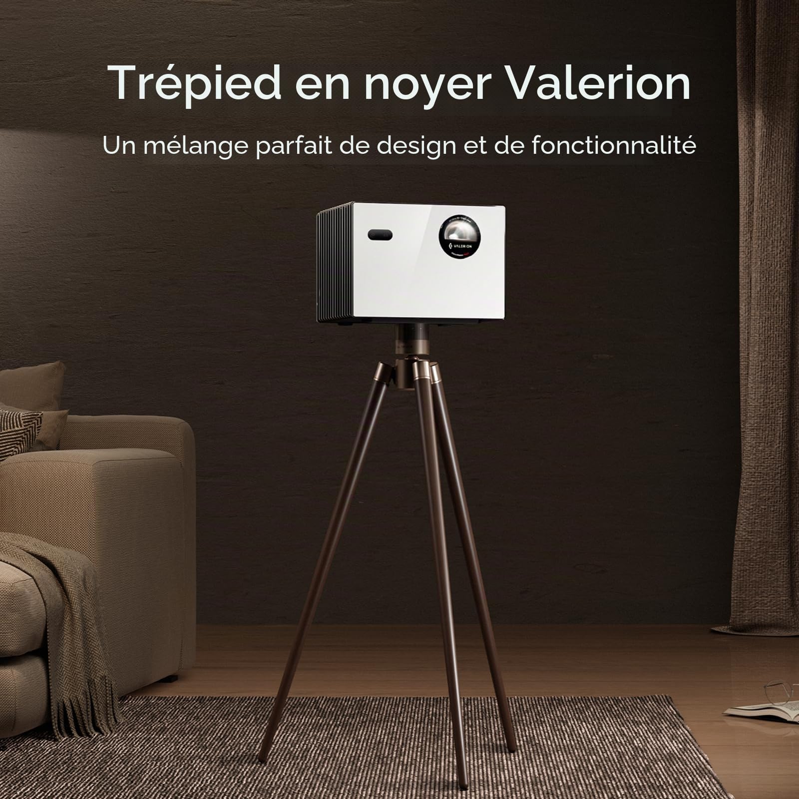 Valerion Trépied en Noyer