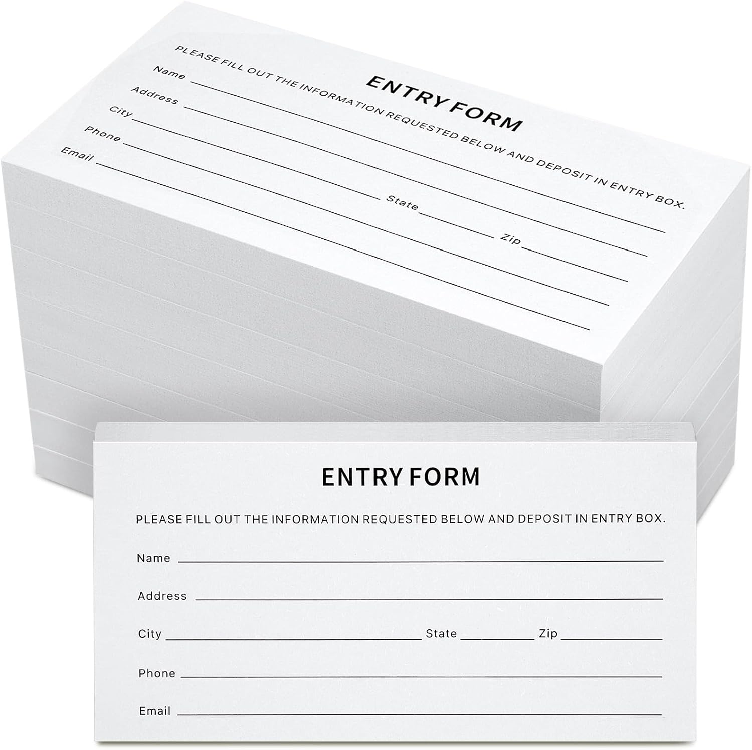 Yeaqee 800 Sheets Raffle Ticket, White