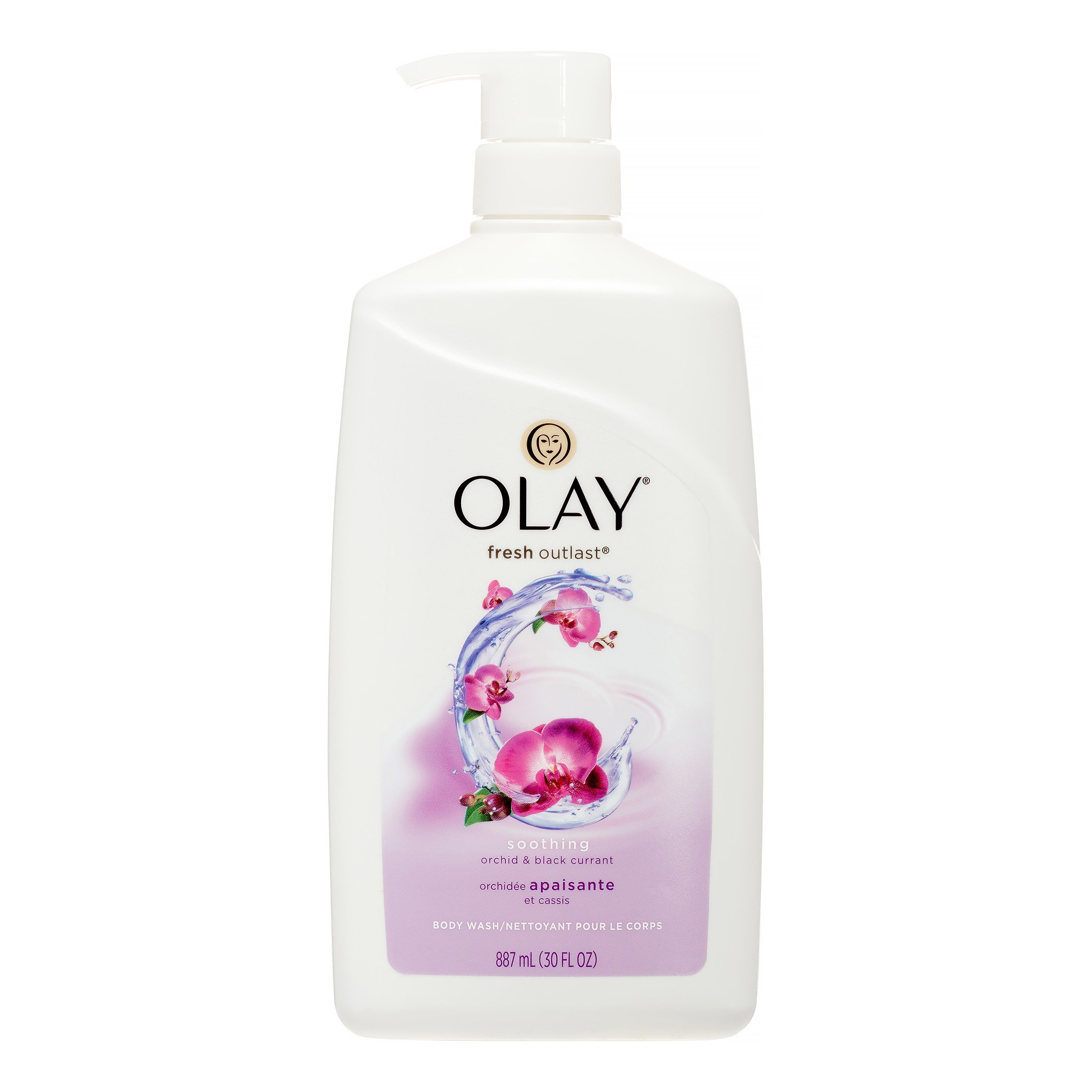 Olay Fresh Outlast Soothing Orchid Black Currant Body Wash 30 Oz