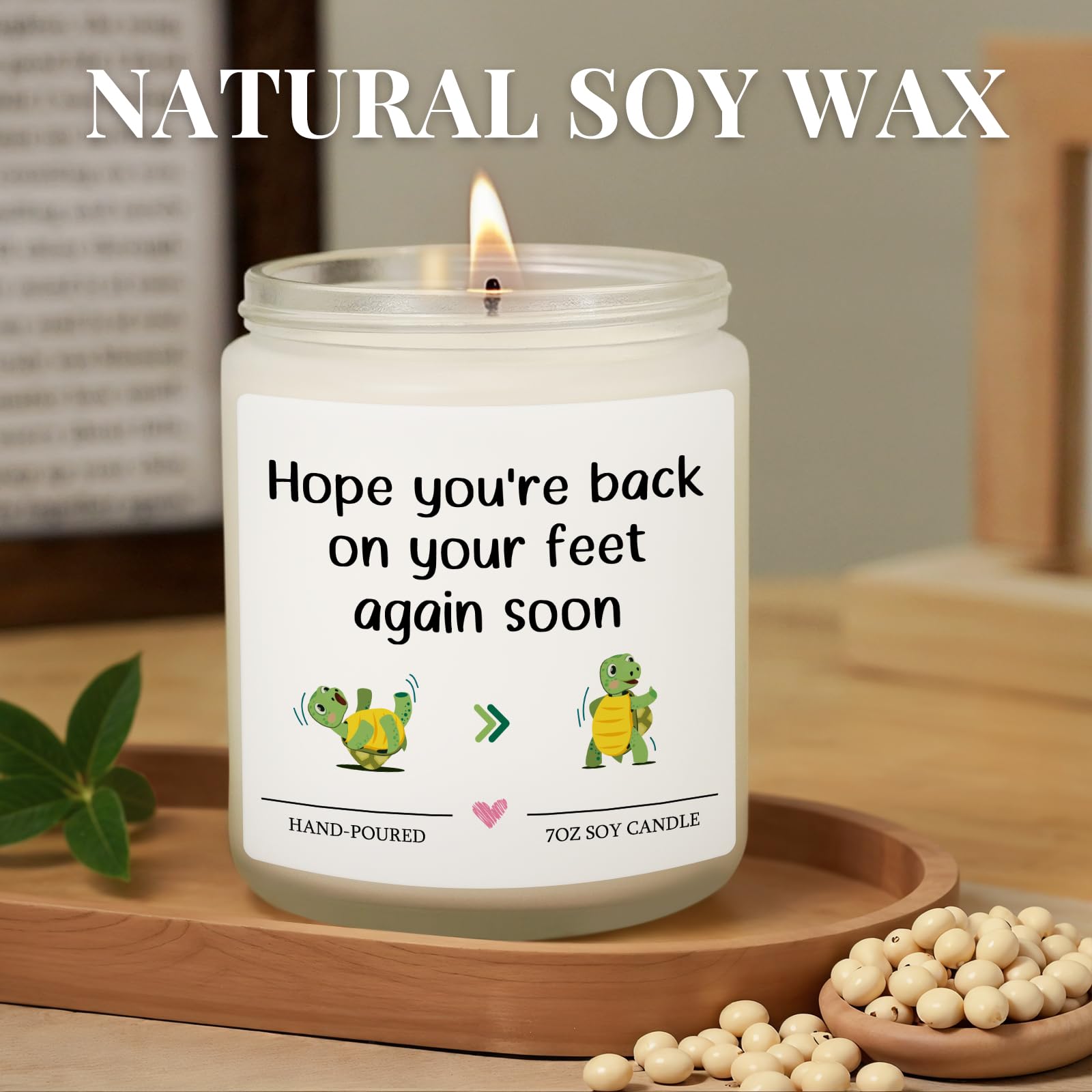 Funny Get Well Gifts for Women, Get Well Gifts for Women After Surgery, Feel Better Surgery Recovery Gift for Woman Men, Best Hysterectomy & Vasectomy Recovery Gift - Lavender Scented Candle