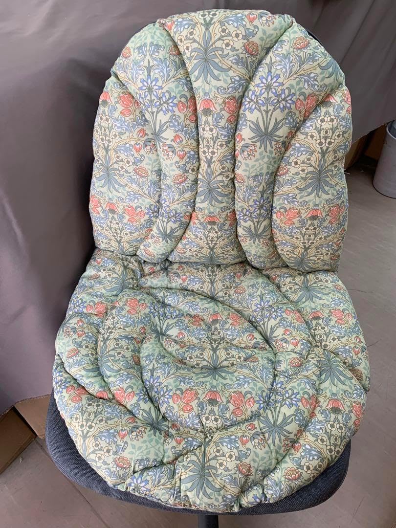 ウィリアムモリス風椅子シートクッション2枚セット ウィリアムモリス風