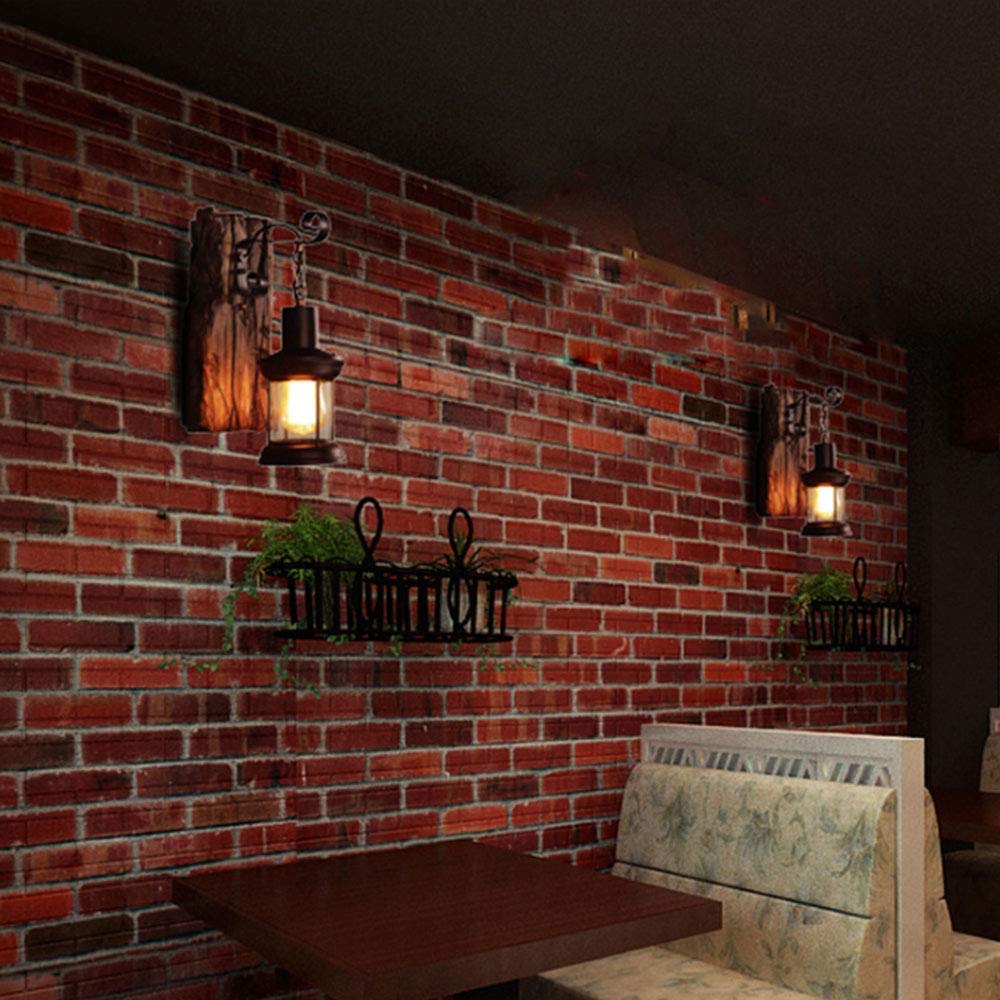 Nostalgische wandlamp Vera in de kleur groen, met een koperen kap
