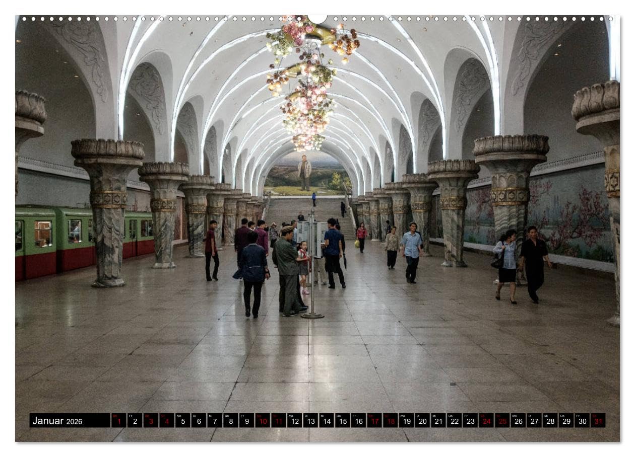 BILDER AUS NORDKOREA (hochwertiger Premium Wandkalender 2026 DIN A2 quer), Kunstdruck in Hochglanz: Eine visuelle Reise in das Land der totalen ... aus der Demokratischen Volksrepublik Korea