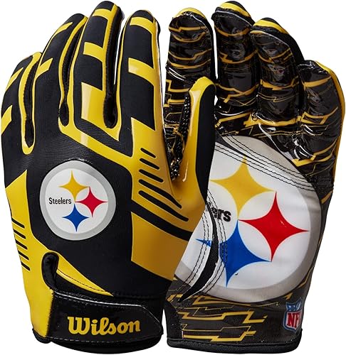 Miniatura 106 de WILSON NFL Guantes de fútbol americano con ajuste elástico, para jóvenes y adultos