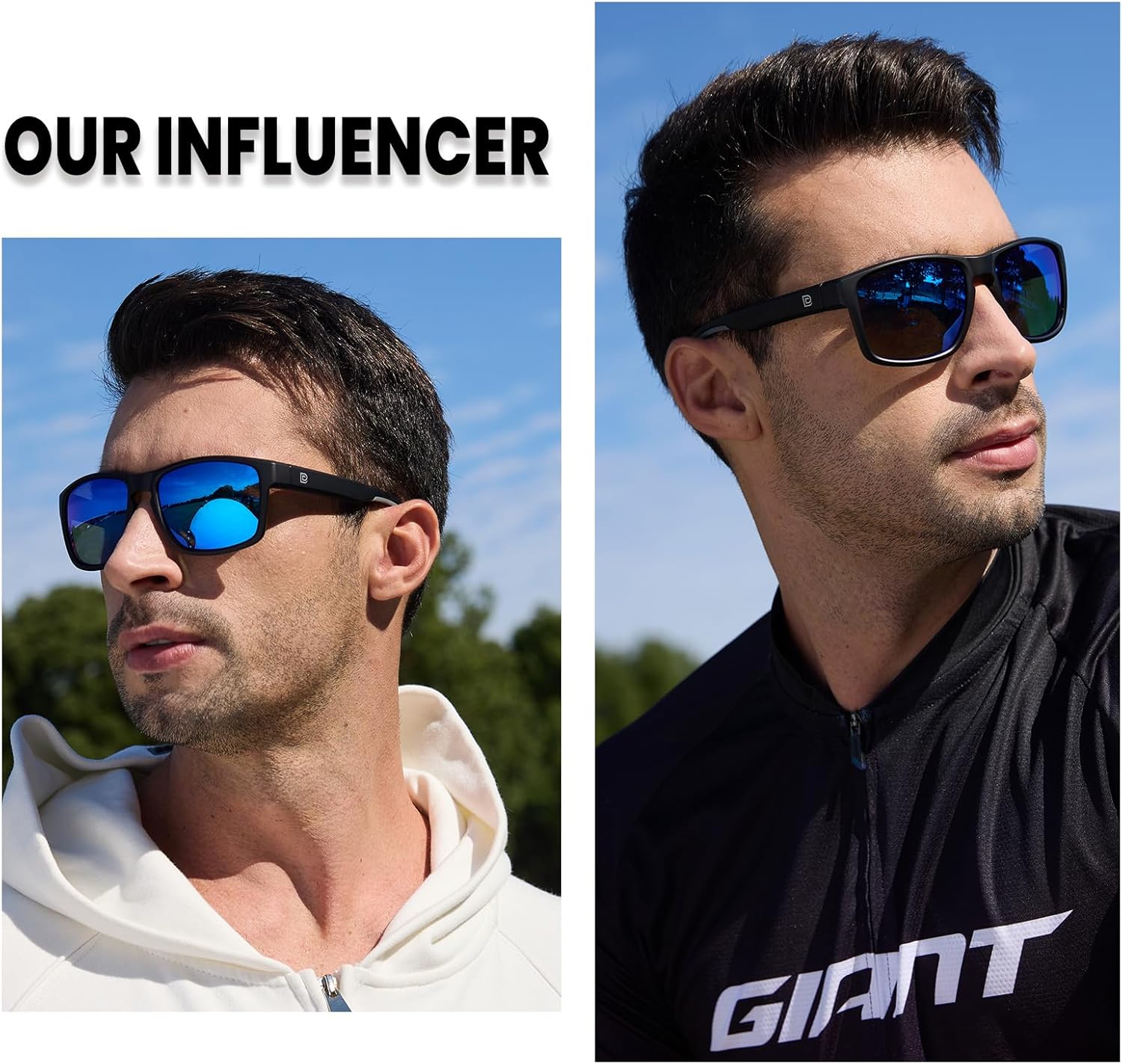 DUCO Polarized Sunglasses for Men and Women Retro Square UV400 Protection Lightweight Frame Driving Sun Glasses DC6288 - Image 6