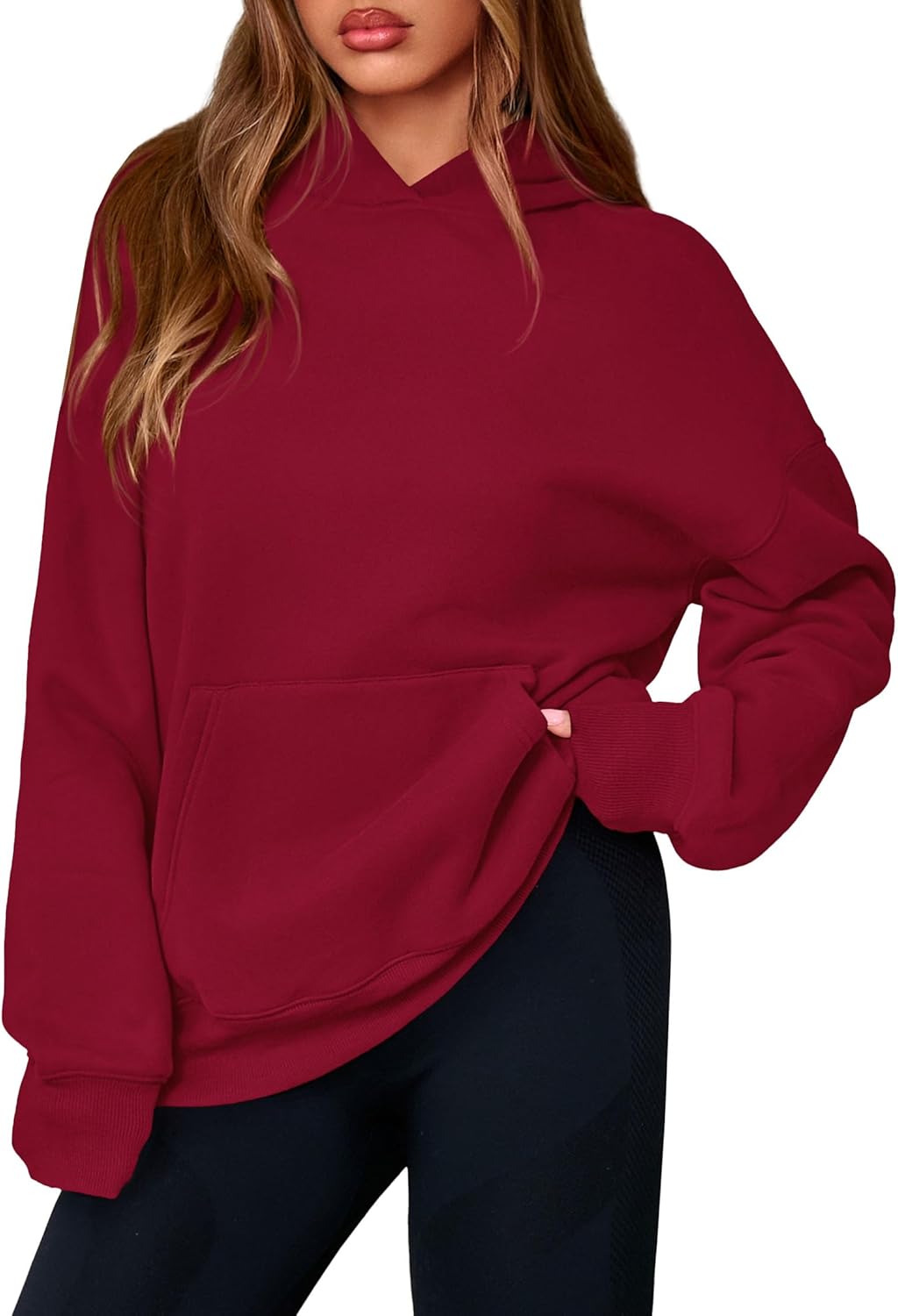 PRETTYGARDEN Womens Oversized Hoodies Fleece Sweatshirts Long Sleeve Pullover Tops 2025 Fall Fashion Outfits Winter Clothes