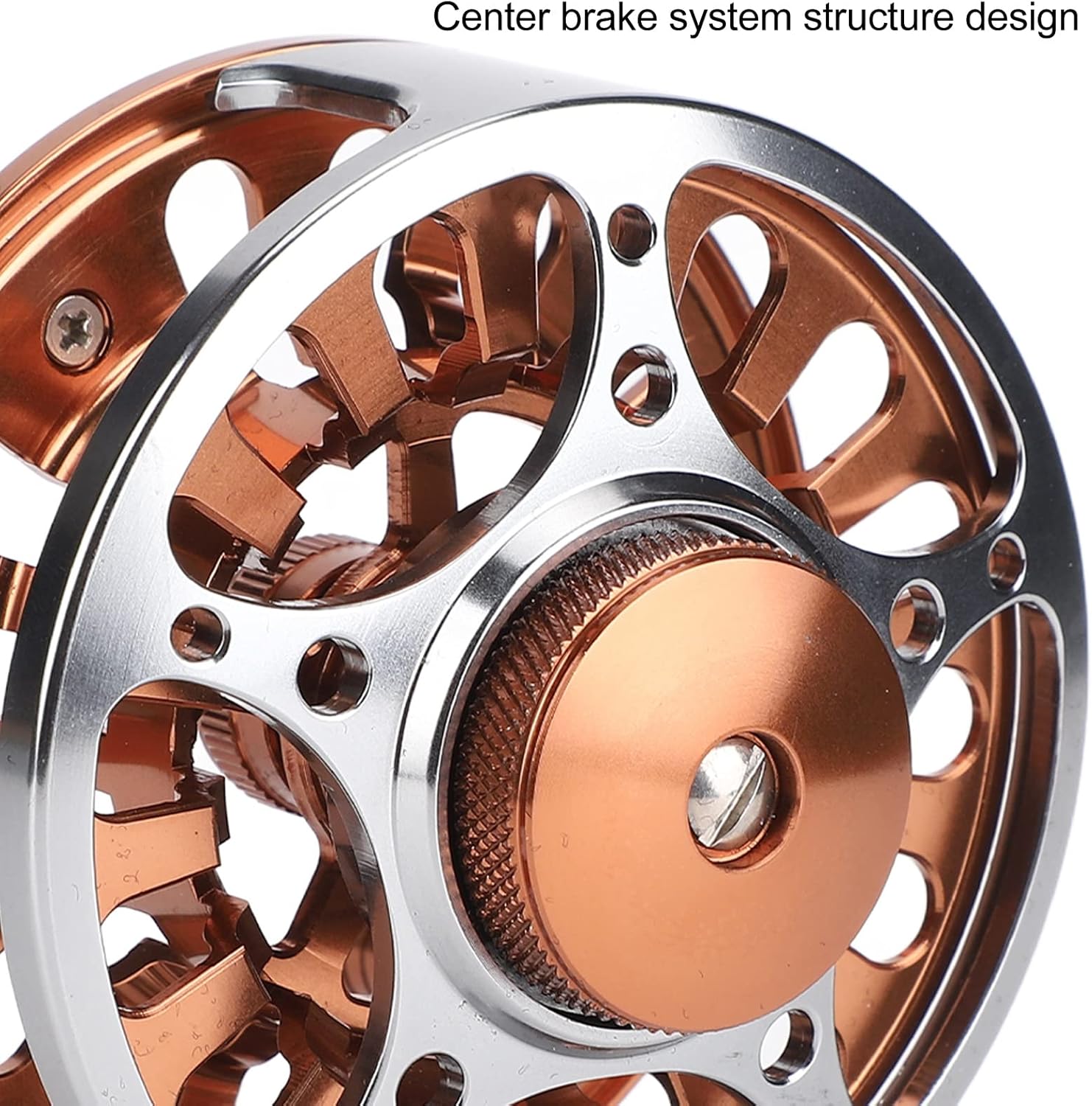 Double Color 5/6 Fly Reels CNC Machined Aluminium Alloy 3 Bearing Fly Fishing Wheel for Outdoor