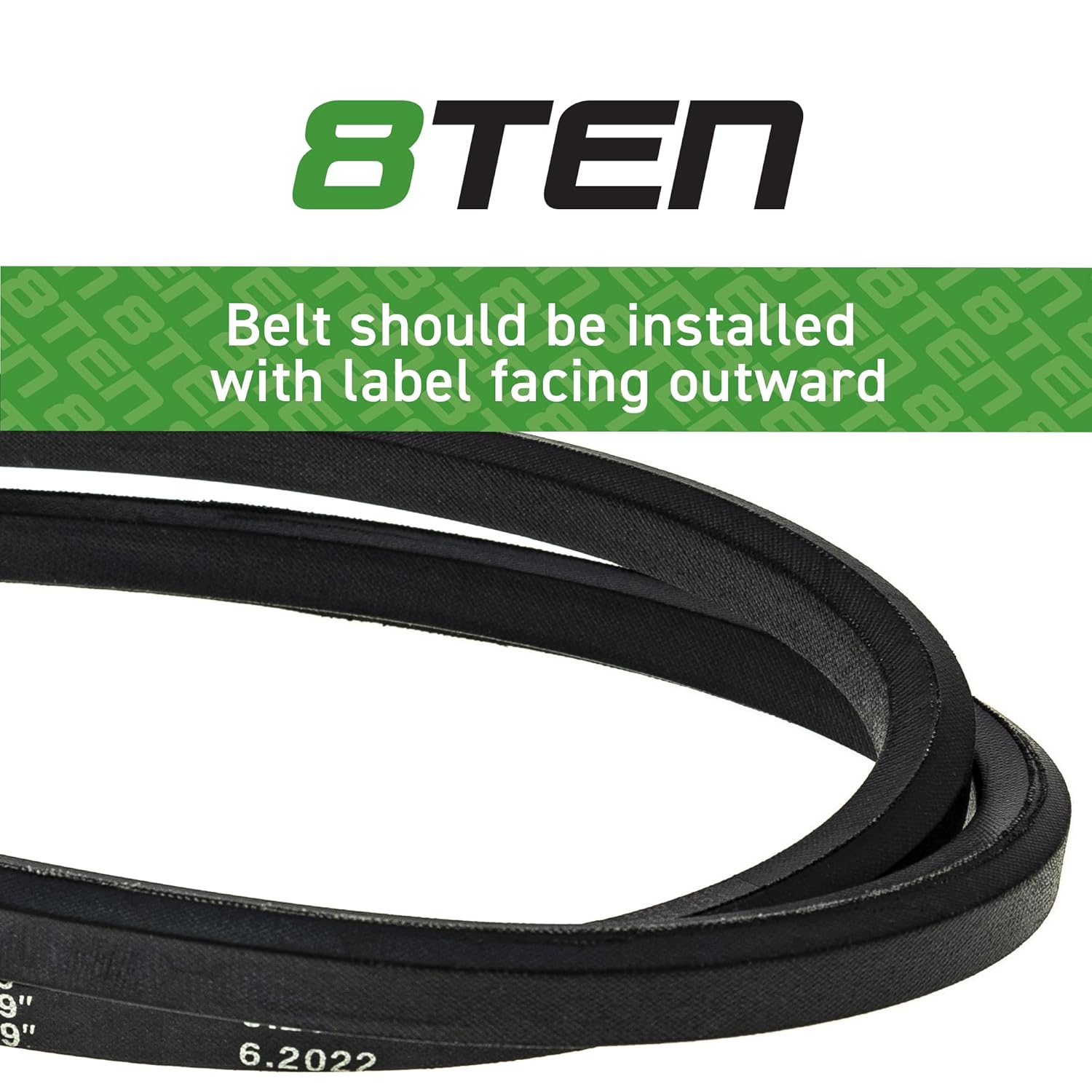 8TEN Double Drive Belt for John Deere M172662 X750 X758 X710 X739 X738 X730 X940 X948 48 Inch Deck