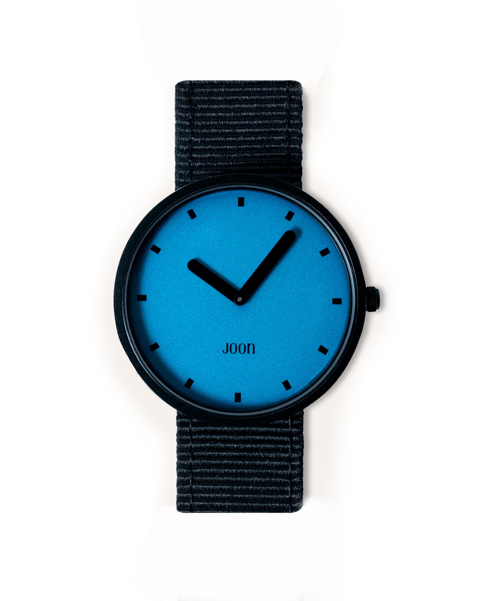 JOON Wrist Watch Orca - Black Bezel with Ocean Blue Dial and Raven Black Nylon Strap, Japanese Quartz Movement, Unisex Urban Watch (B0D47GJXDL) Amazon Price History, Amazon Price Tracker