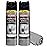 Weiman Stainless Steel Cleaner & Polish Streak-Free Shine - For Refrigerators, Oven, Dishwasher, Stove - 2 Pack Aerosol Spray with Microfiber Cloth Included