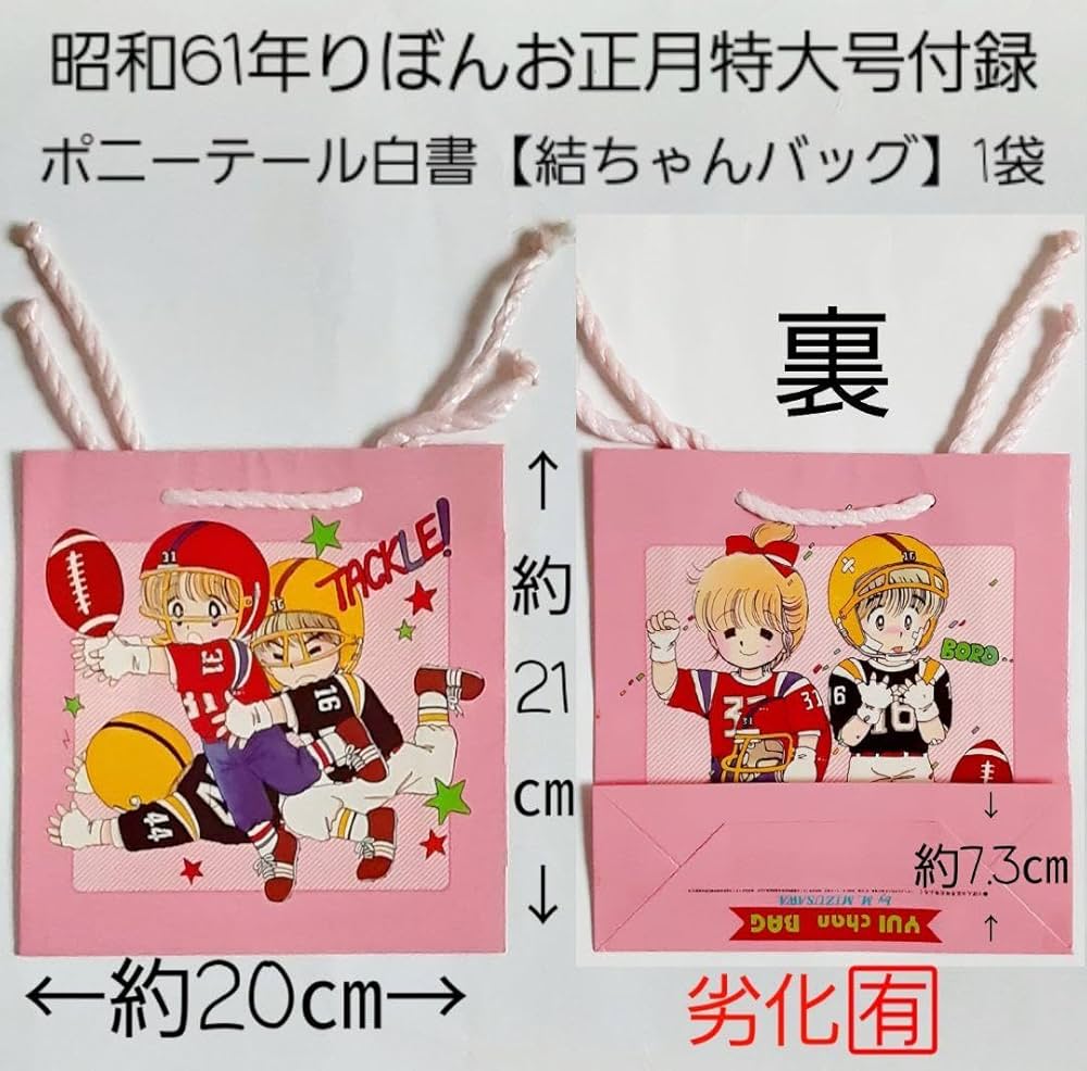 Amazon.co.jp: 姫ちゃん 結ちゃん 水沢めぐみ ⑥ りぼん 付録 紙袋 3袋