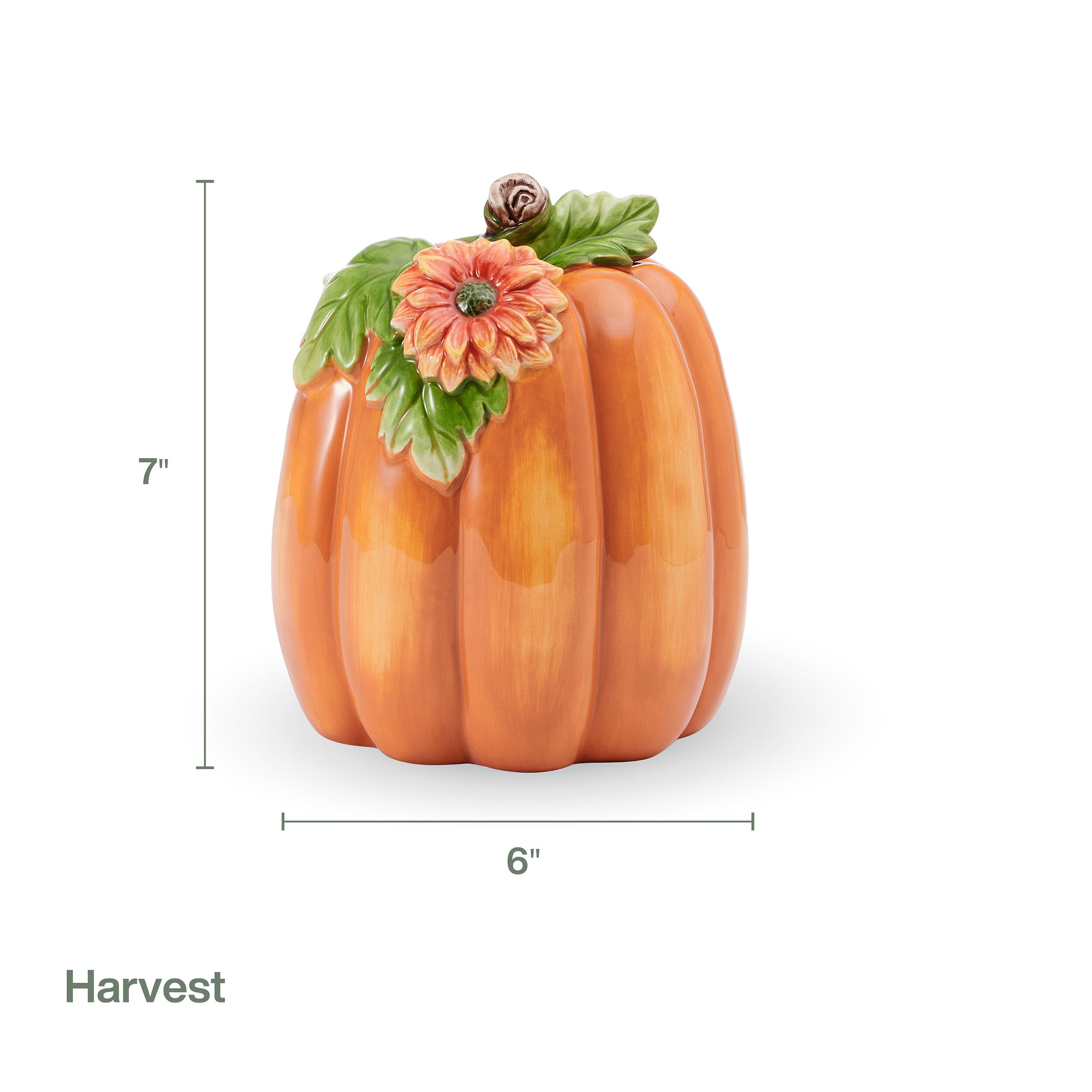 Amazon.com: Fitz and Floyd Harvest Halloween Tall Flower Pumpkin