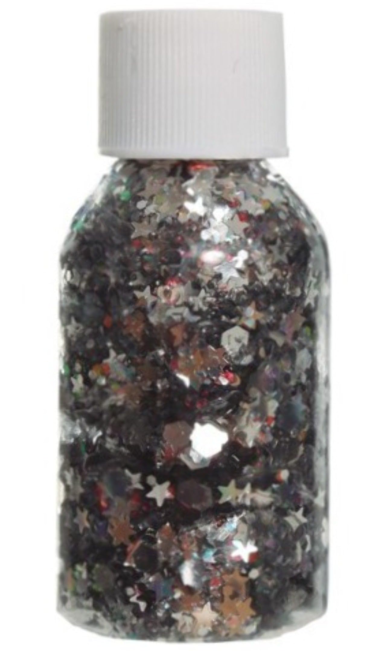 FIESTAS GUIRCA Bote de Glitter en Gel Plata