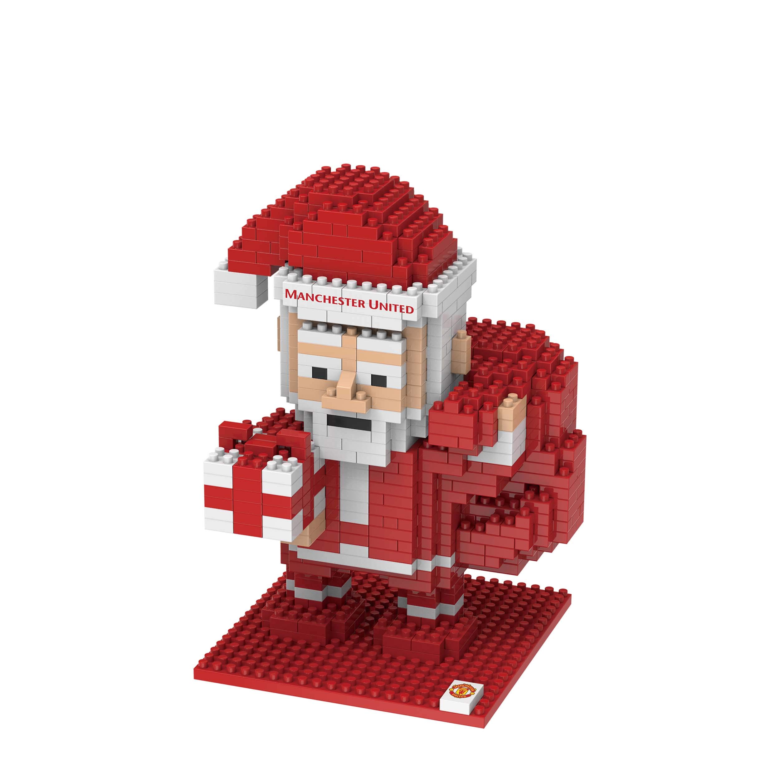 FOCO Officially Licenced Manchester United Fan 3D Construction Toy BRXLZ Santa