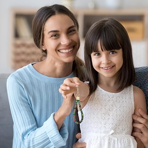 Miniatura 6 de Junkin 24 Pcs Boho Bulk Keychains for Women Men Cute Designer Key Chains Accessories Christmas Employee Appreciation Gifts