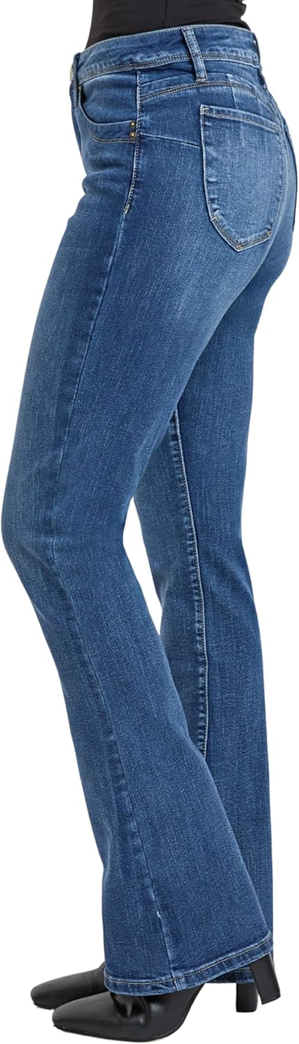 Royalty for Me Women's Royalty for Me Women's High Rise Curve Confidence Wannabettabutt Bootcut Jeans, Wp067075