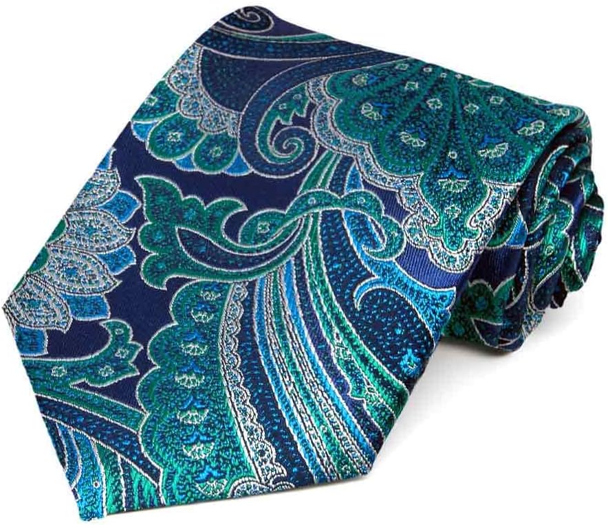 tiemart Regent Morris Neckwear Silk Extra Long Necktie